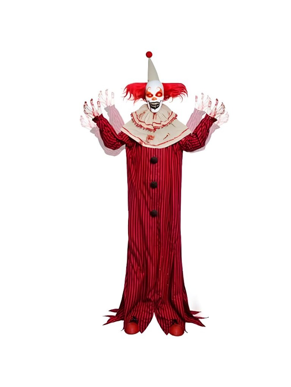72" Halloween Decorations Outdoor - Standing Animatronic Clown with